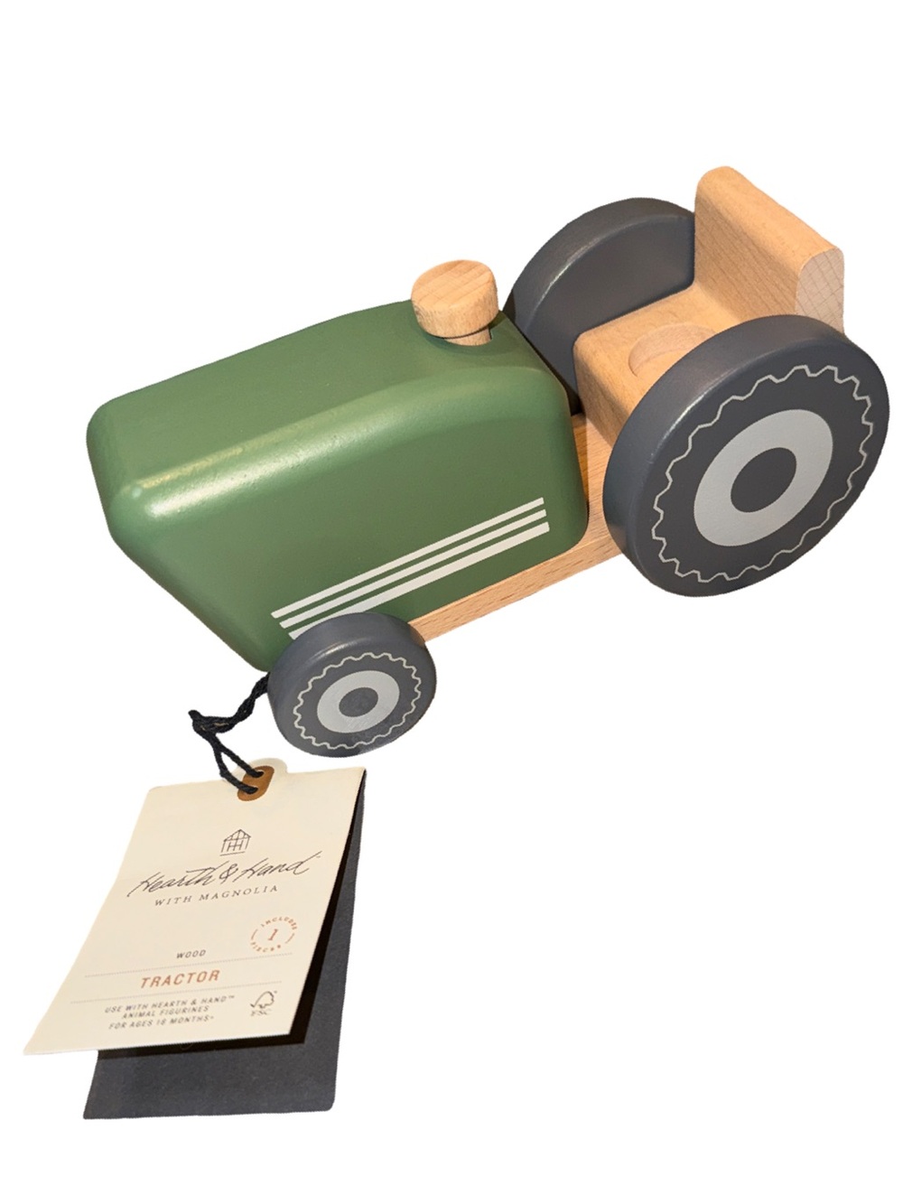 Hearth & Hand with Magnolia Green Wooden Green Toy Tractor
New with Tag